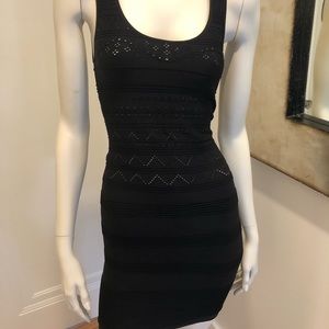 Bebe Black Sexy Mini Dress with Cutout